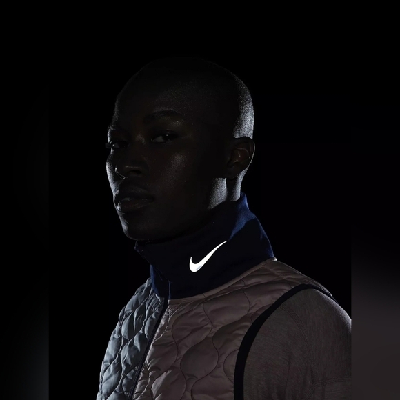 Women’s Nike Aerolayer  Running Vest Void/Atmosphere Grey Size S - Picture 7 of 16